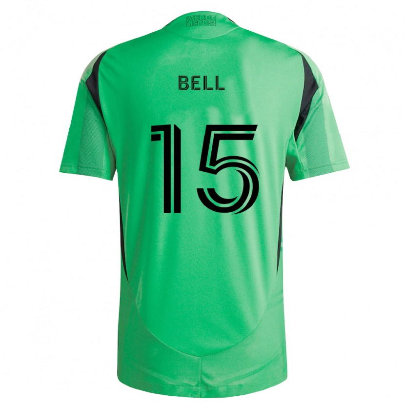 Danxen Dětské Jon Bell #15 Smaragdově Zelená Černá Domů Hráčské Dresy 2026/27 Dres