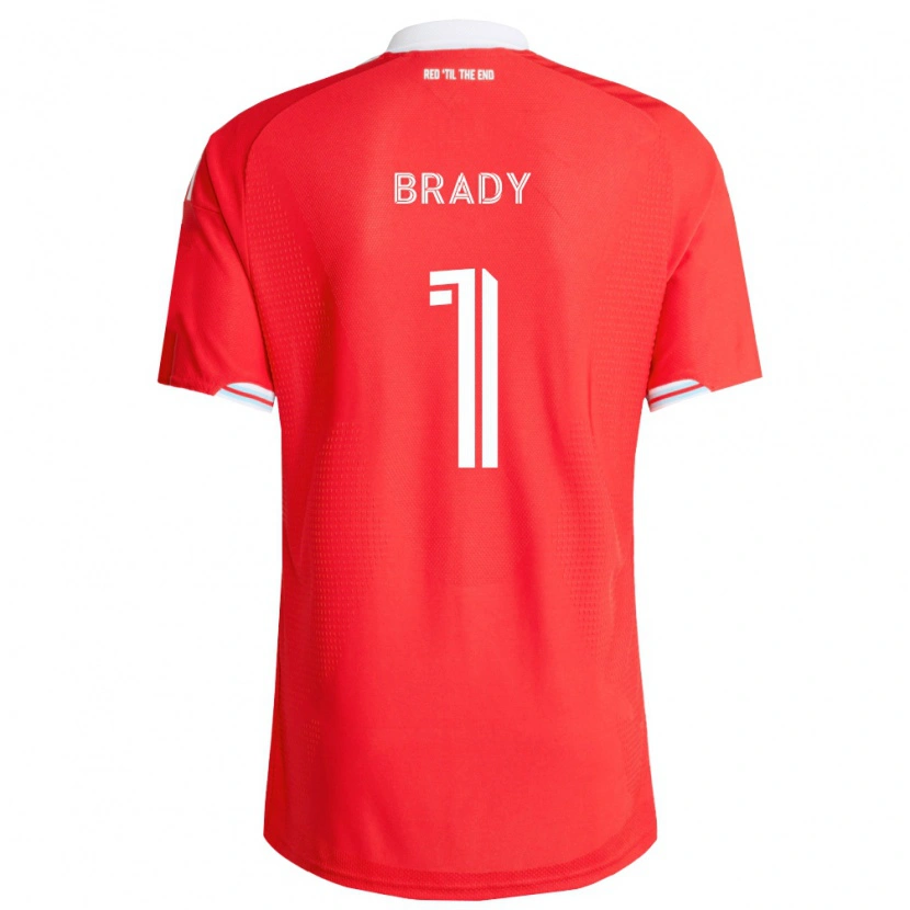 Danxen Dětské Chris Brady #1 Červená Tmavě Modrá Bílá Domů Hráčské Dresy 2026/27 Dres