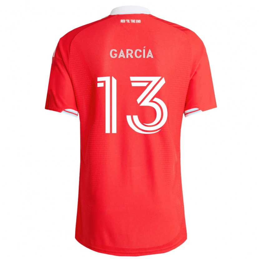 Danxen Dětské Deijan García #13 Červená Tmavě Modrá Bílá Domů Hráčské Dresy 2026/27 Dres