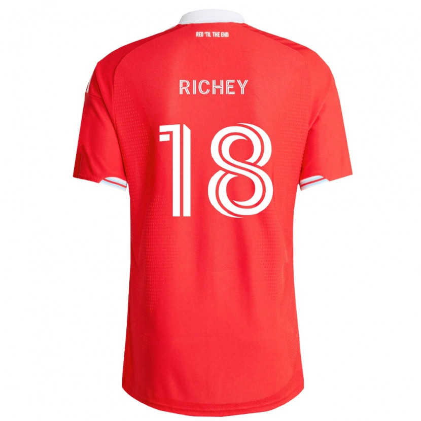 Danxen Dětské Spencer Richey #18 Červená Tmavě Modrá Bílá Domů Hráčské Dresy 2026/27 Dres