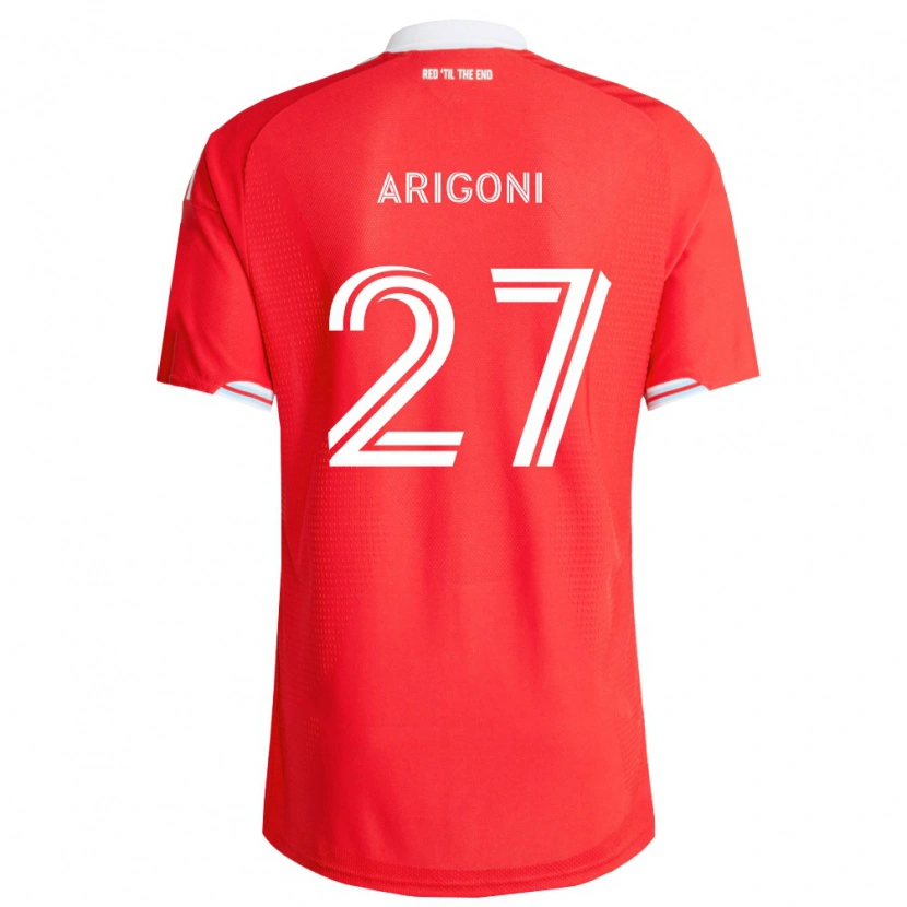 Danxen Dětské Allan Arigoni #27 Červená Tmavě Modrá Bílá Domů Hráčské Dresy 2026/27 Dres