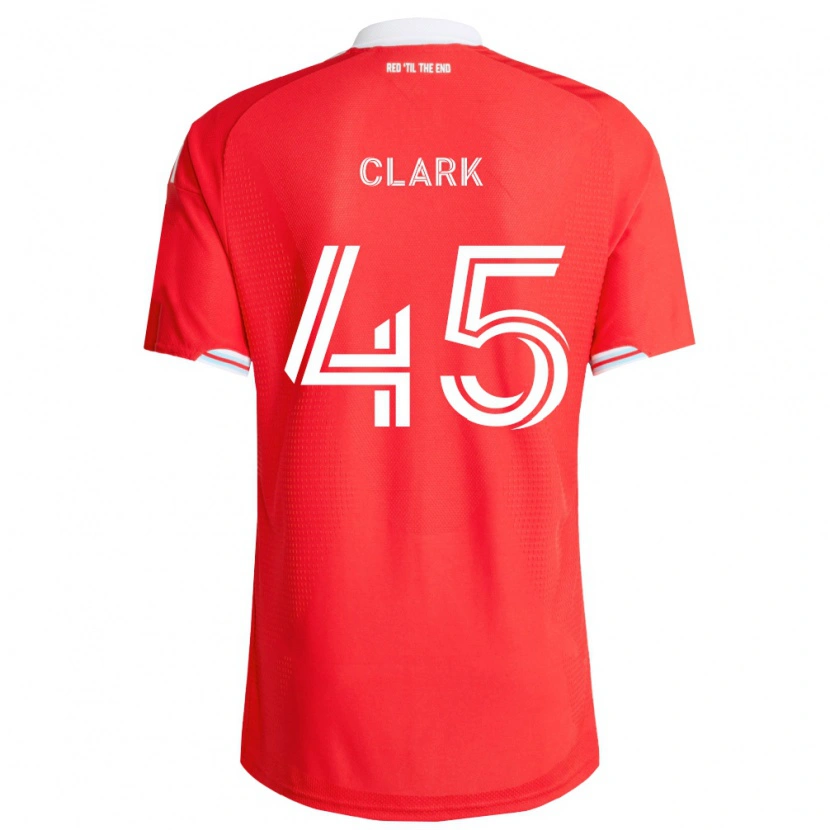 Danxen Dětské Mateo Clark #45 Červená Tmavě Modrá Bílá Domů Hráčské Dresy 2026/27 Dres