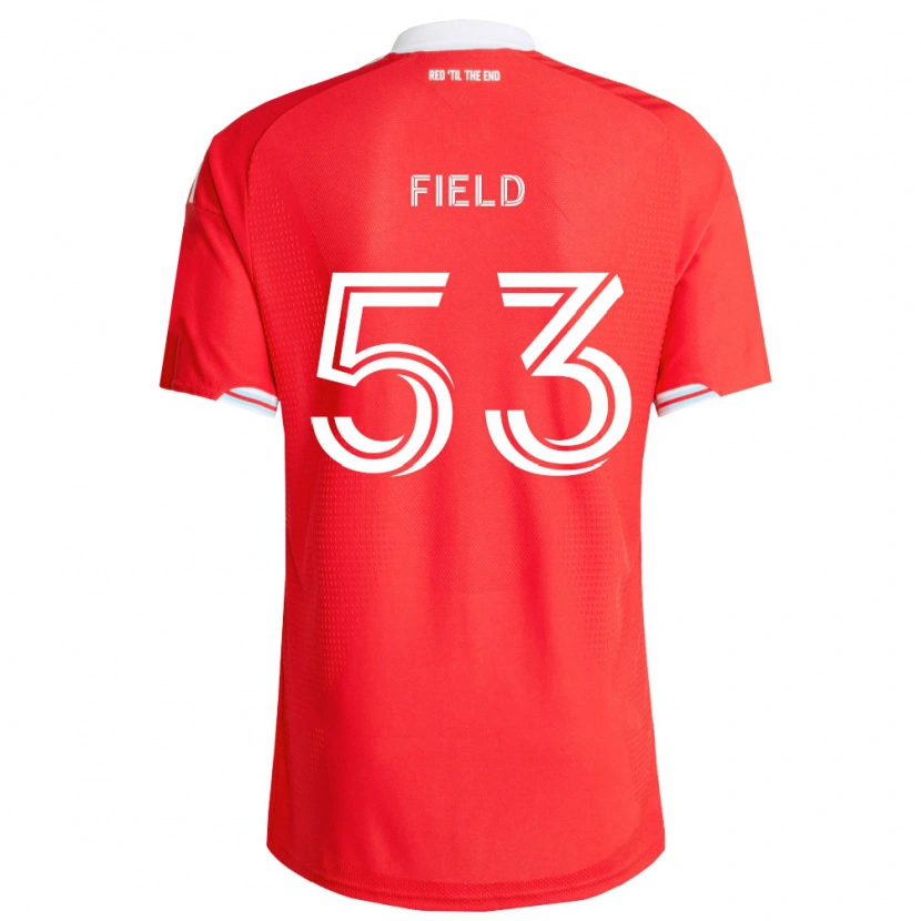 Danxen Dětské James Field #53 Červená Tmavě Modrá Bílá Domů Hráčské Dresy 2026/27 Dres
