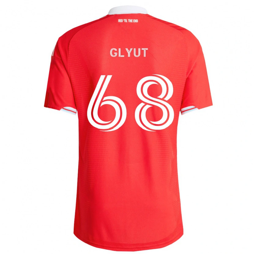 Danxen Dětské Vitaliy Glyut #68 Červená Tmavě Modrá Bílá Domů Hráčské Dresy 2026/27 Dres