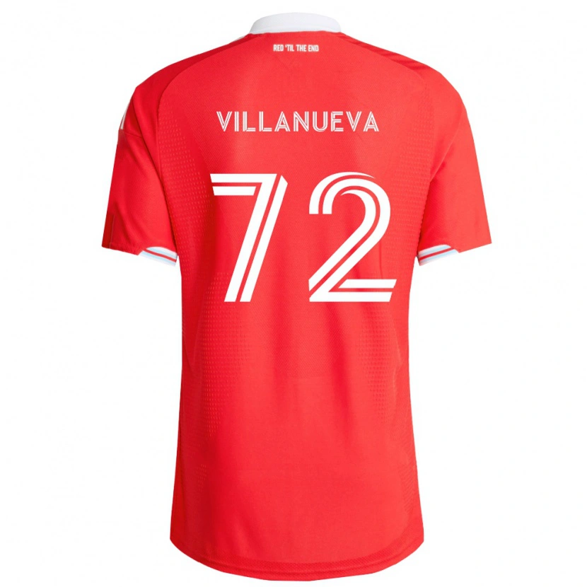 Danxen Dětské Damyan Villanueva #72 Červená Tmavě Modrá Bílá Domů Hráčské Dresy 2026/27 Dres