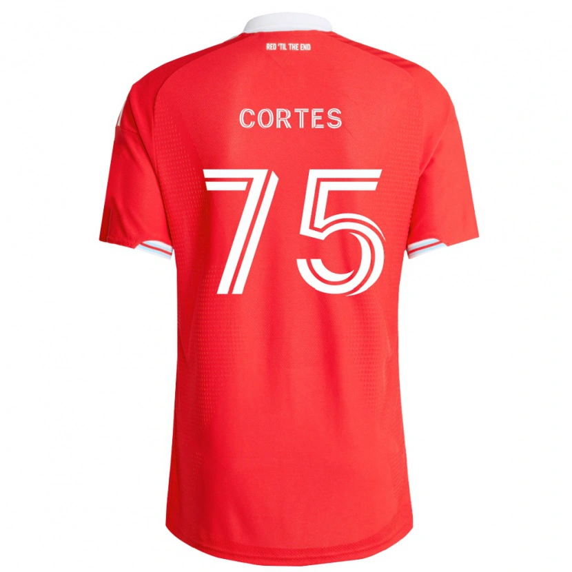 Danxen Dětské Tomas Cortes #75 Červená Tmavě Modrá Bílá Domů Hráčské Dresy 2026/27 Dres