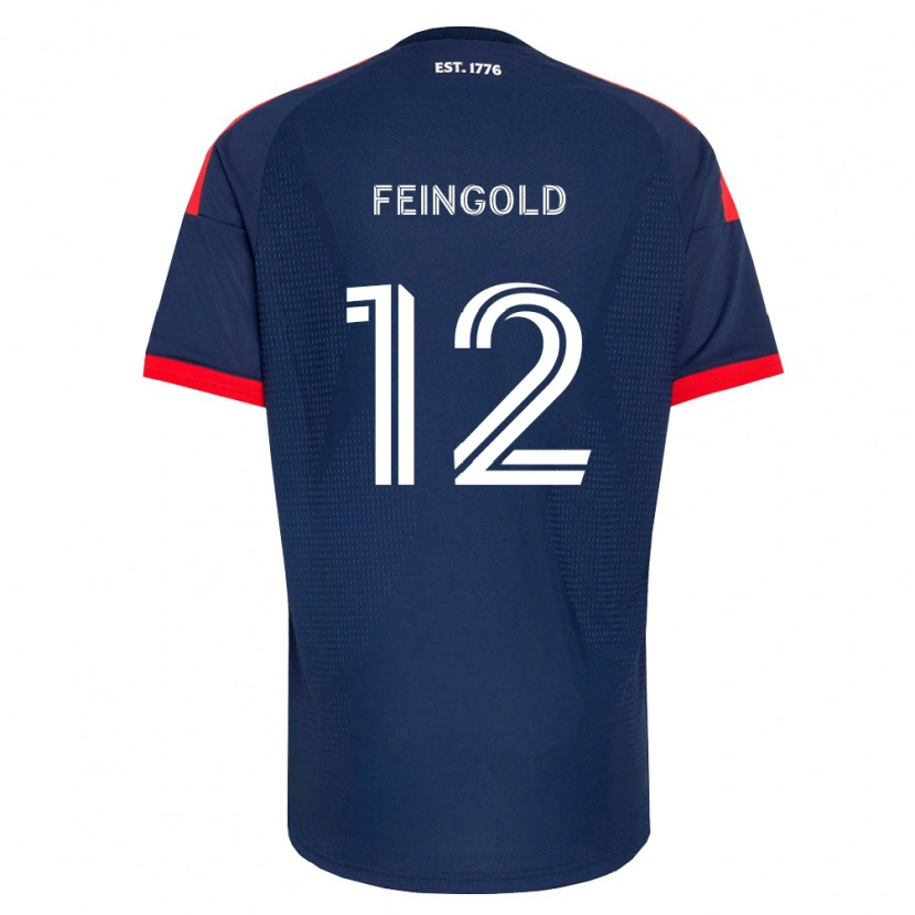 Danxen Dětské Ilay Feingold #12 Královsky Modrá Červená Bílá Domů Hráčské Dresy 2026/27 Dres
