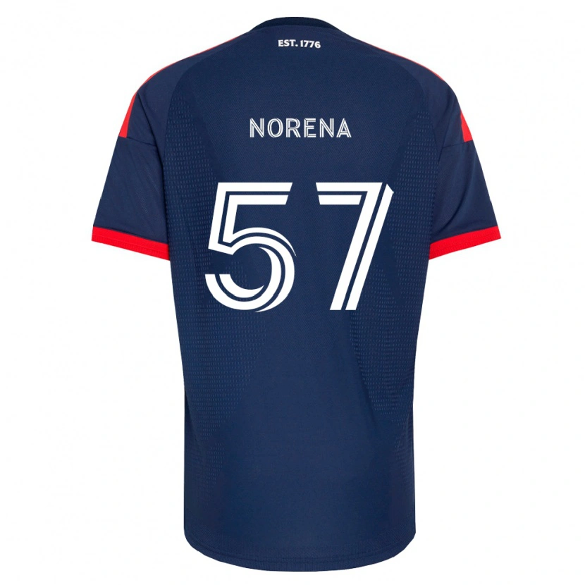 Danxen Dětské Bryan Norena #57 Královsky Modrá Červená Bílá Domů Hráčské Dresy 2026/27 Dres
