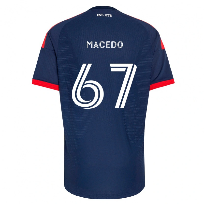 Danxen Dětské Josh Macedo #67 Královsky Modrá Červená Bílá Domů Hráčské Dresy 2026/27 Dres