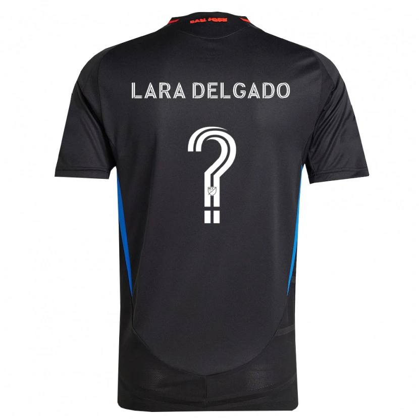 Danxen Dětské Jeffrey Lara Delgado #0 Modrá Bílá Černá Domů Hráčské Dresy 2026/27 Dres
