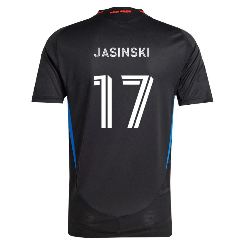 Danxen Dětské Jack Jasinski #17 Modrá Bílá Černá Domů Hráčské Dresy 2026/27 Dres