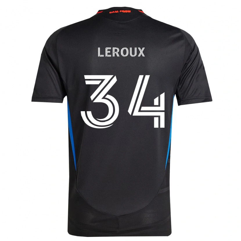 Danxen Dětské Beau Leroux #34 Modrá Bílá Černá Domů Hráčské Dresy 2026/27 Dres