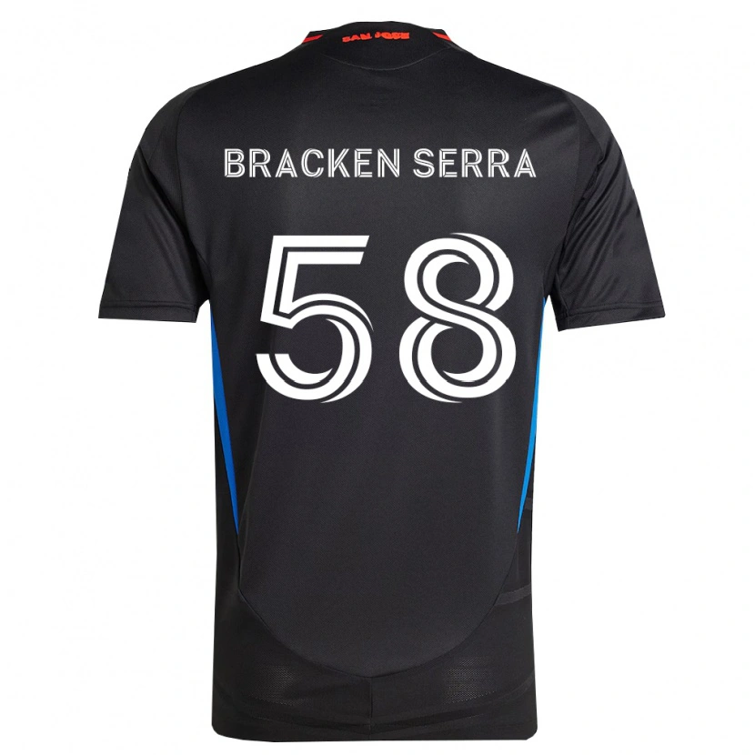 Danxen Dětské Gabriel Bracken Serra #58 Modrá Bílá Černá Domů Hráčské Dresy 2026/27 Dres