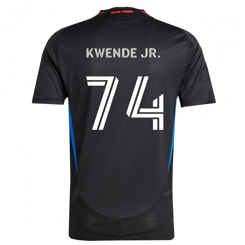Danxen Dětské Martin Kwende Jr. #74 Modrá Bílá Černá Domů Hráčské Dresy 2026/27 Dres