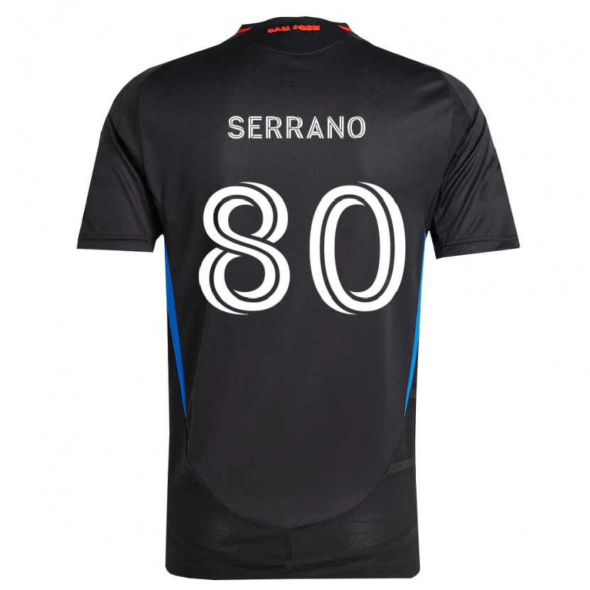 Danxen Dětské David Serrano #80 Modrá Bílá Černá Domů Hráčské Dresy 2026/27 Dres