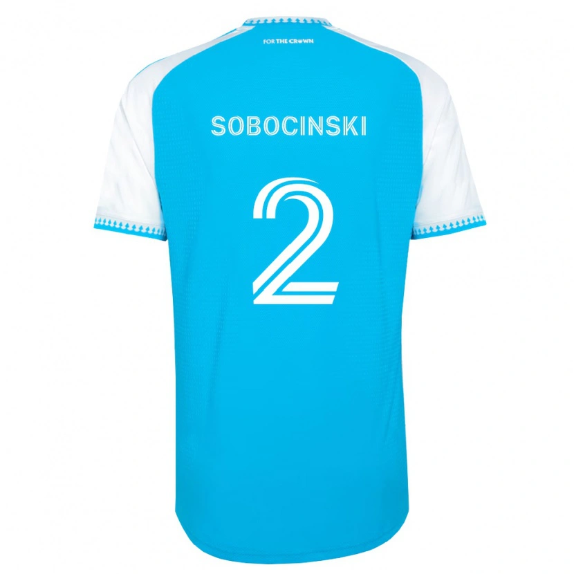 Danxen Dětské Jan Sobocinski #2 Nebesky Modrá Bílá Černá Domů Hráčské Dresy 2026/27 Dres