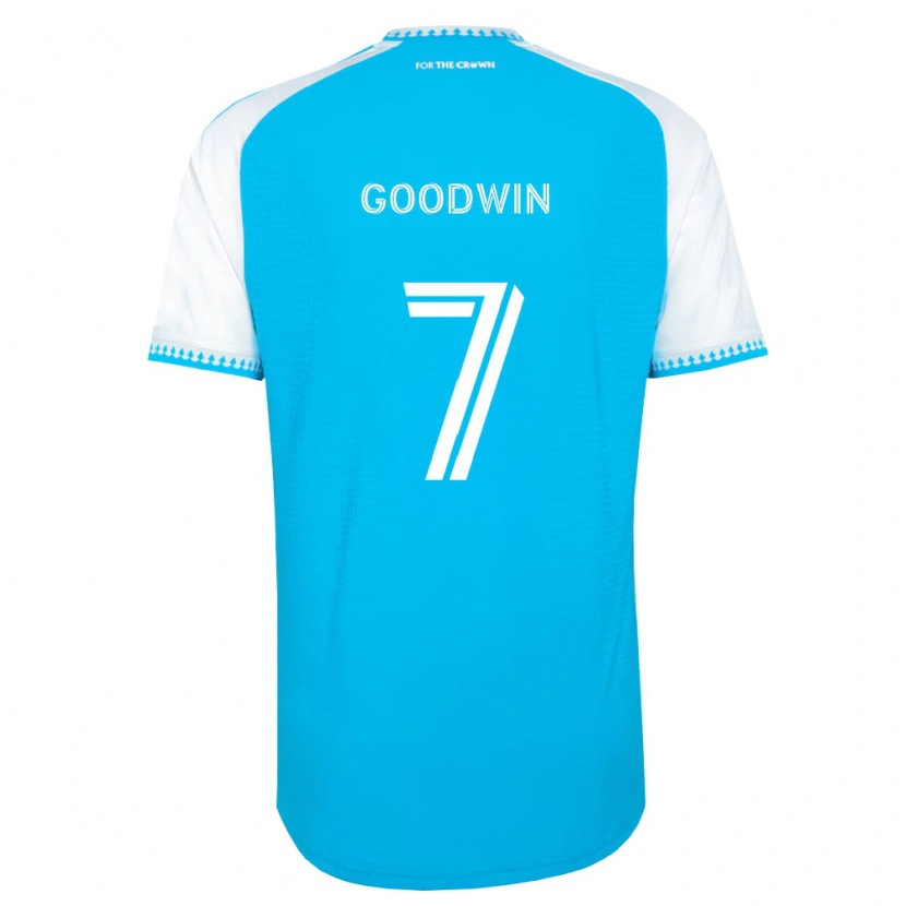 Danxen Dětské Archie Goodwin #7 Nebesky Modrá Bílá Černá Domů Hráčské Dresy 2026/27 Dres