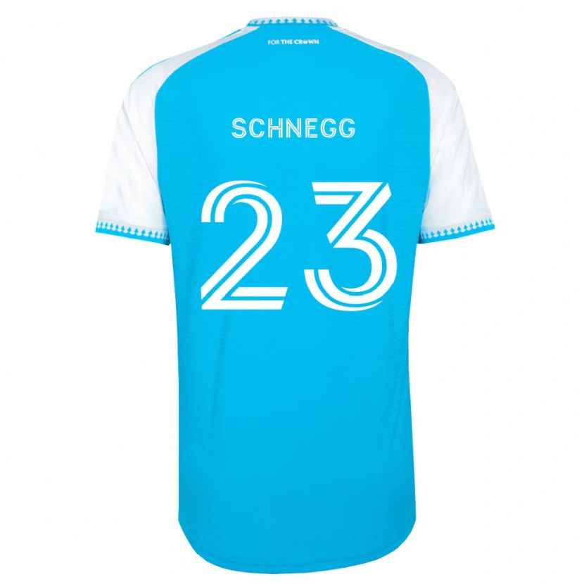 Danxen Dětské David Schnegg #23 Nebesky Modrá Bílá Černá Domů Hráčské Dresy 2026/27 Dres