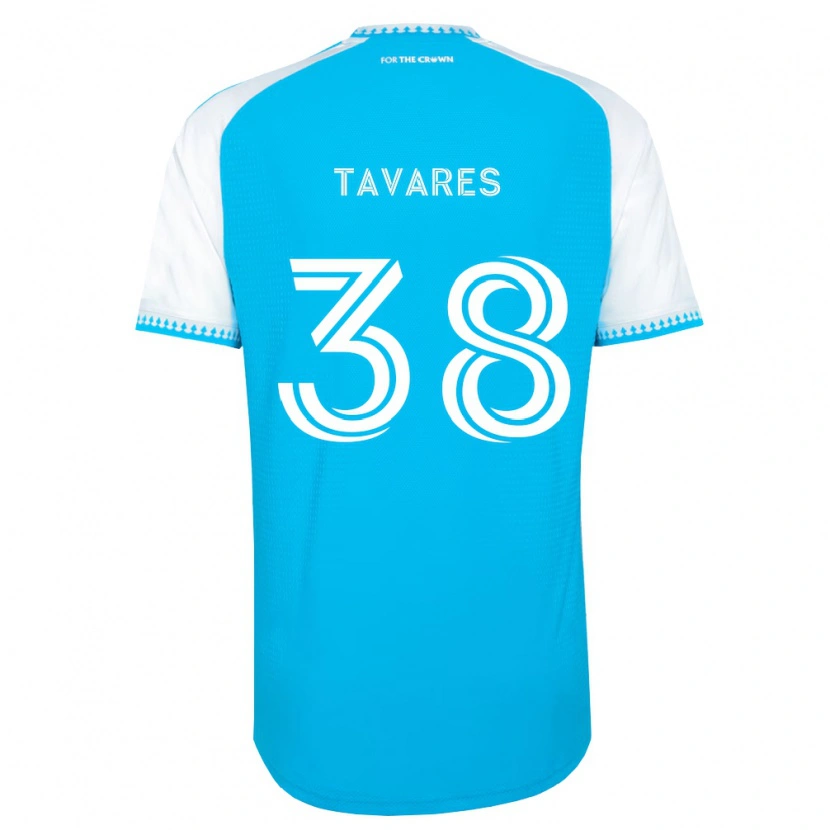 Danxen Dětské Iuri Tavares #38 Nebesky Modrá Bílá Černá Domů Hráčské Dresy 2026/27 Dres