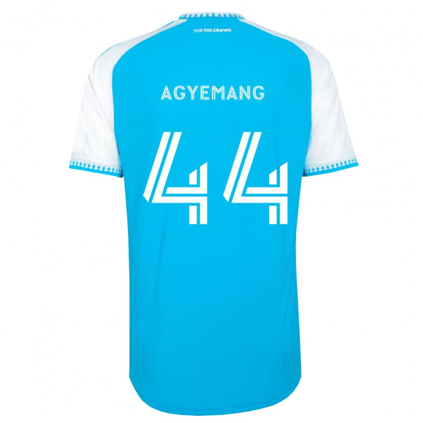 Danxen Dětské Morrison Agyemang #44 Nebesky Modrá Bílá Černá Domů Hráčské Dresy 2026/27 Dres
