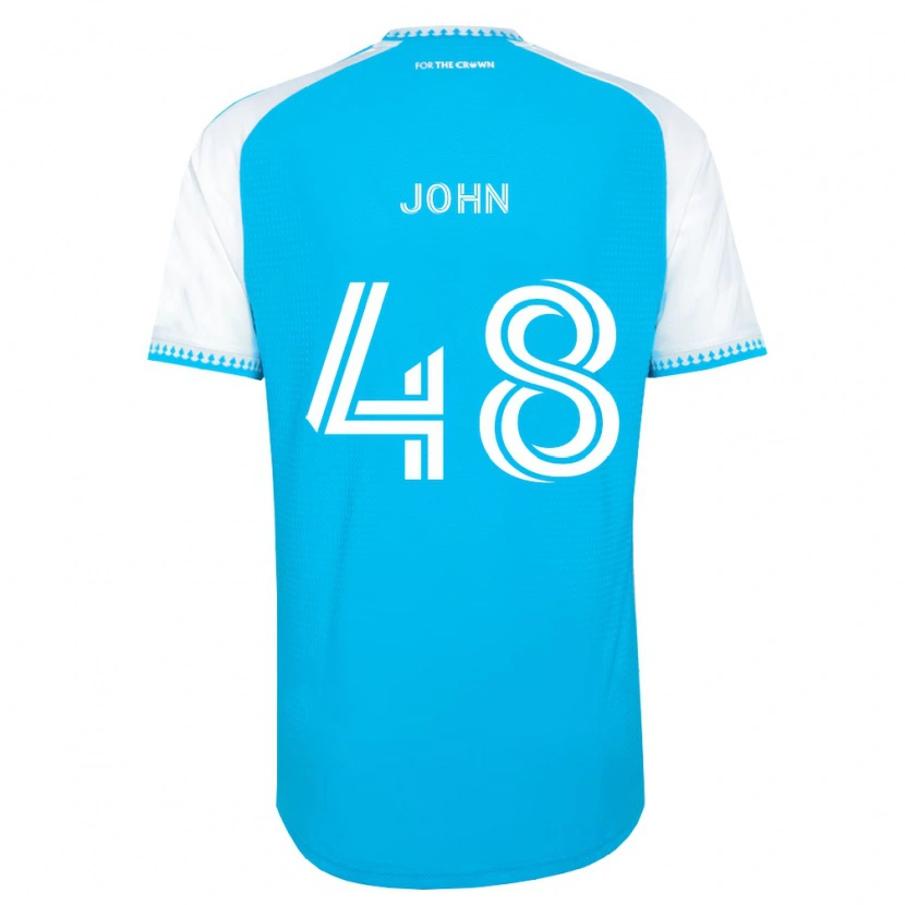 Danxen Dětské Aron John #48 Nebesky Modrá Bílá Černá Domů Hráčské Dresy 2026/27 Dres