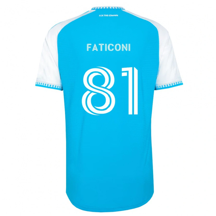 Danxen Dětské Trey Faticoni #81 Nebesky Modrá Bílá Černá Domů Hráčské Dresy 2026/27 Dres