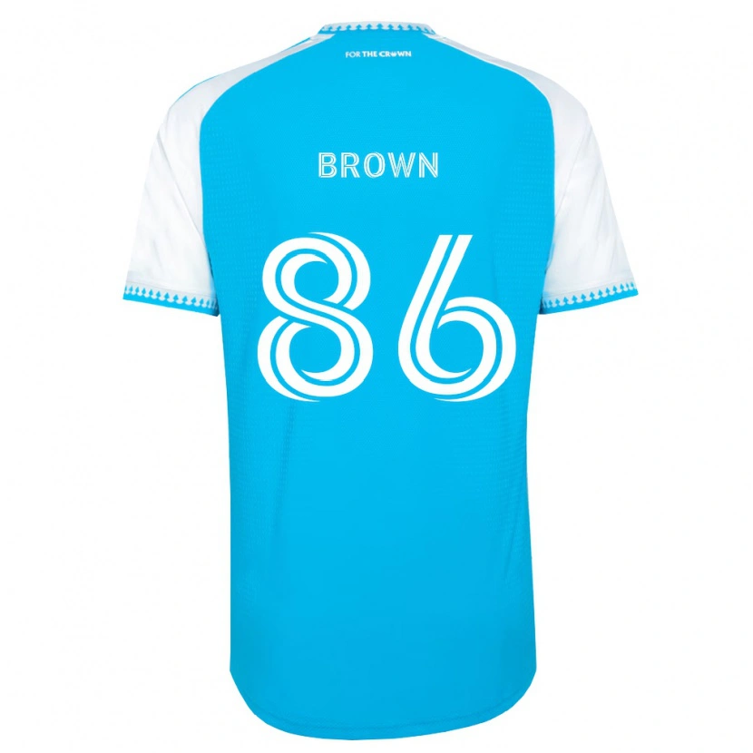 Danxen Dětské Daniel Brown #86 Nebesky Modrá Bílá Černá Domů Hráčské Dresy 2026/27 Dres