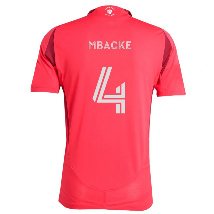 Danxen Dětské Mamadou Mbacke #4 Purpurová Bílá Domů Hráčské Dresy 2026/27 Dres