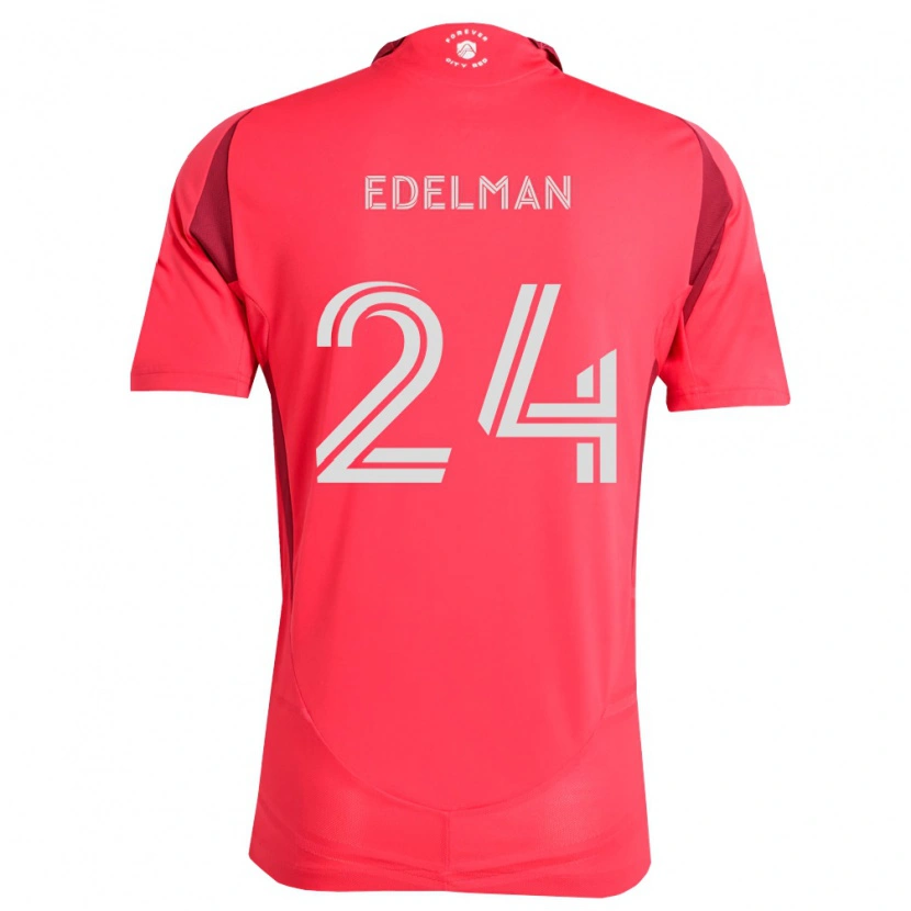 Danxen Dětské Daniel Edelman #24 Purpurová Bílá Domů Hráčské Dresy 2026/27 Dres