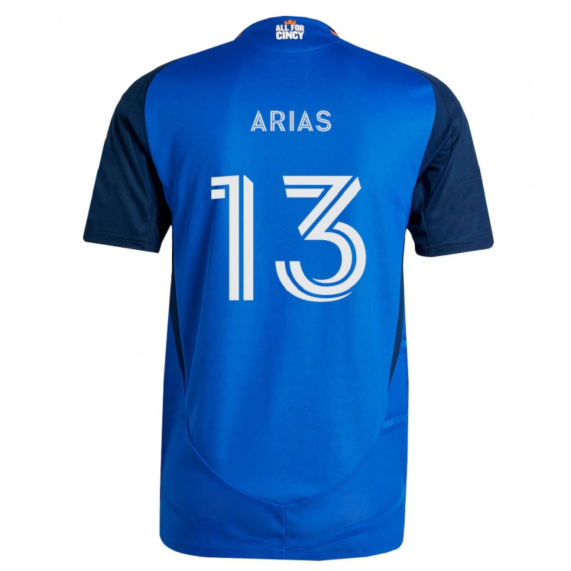 Danxen Dětské Santiago Arias #13 Královsky Modrá Oranžová Domů Hráčské Dresy 2026/27 Dres