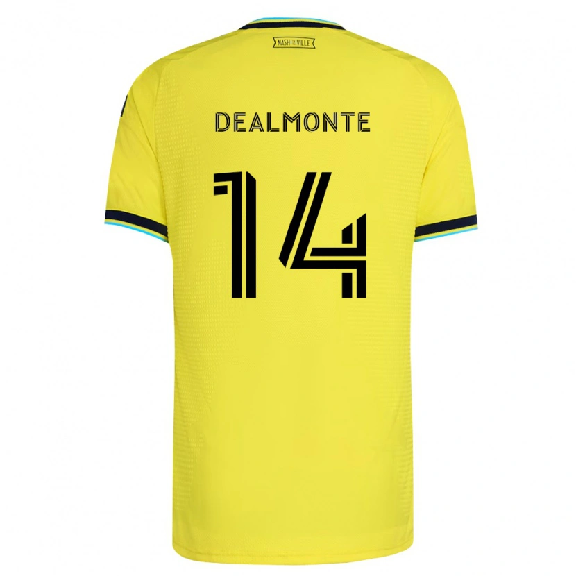 Danxen Dětské Charly Dealmonte #14 Jasně Žlutá Tmavě Modrá Domů Hráčské Dresy 2026/27 Dres