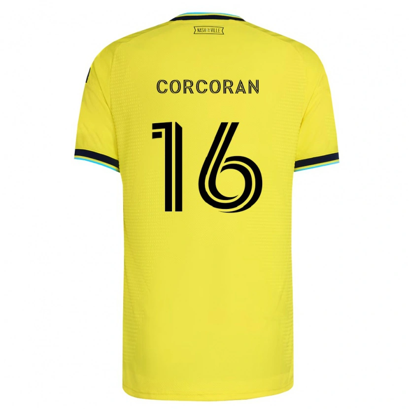 Danxen Dětské Matthew Corcoran #16 Jasně Žlutá Tmavě Modrá Domů Hráčské Dresy 2026/27 Dres