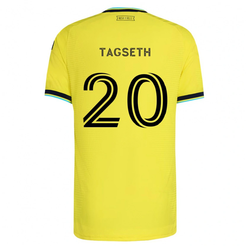 Danxen Dětské Edvard Tagseth #20 Jasně Žlutá Tmavě Modrá Domů Hráčské Dresy 2026/27 Dres