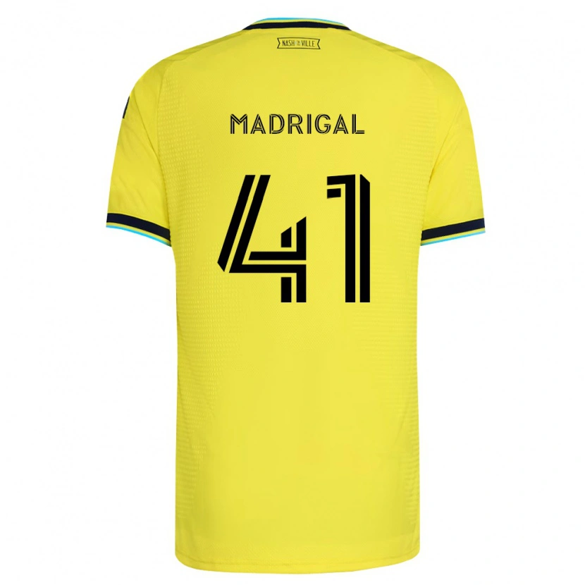 Danxen Dětské Warren Madrigal #41 Jasně Žlutá Tmavě Modrá Domů Hráčské Dresy 2026/27 Dres