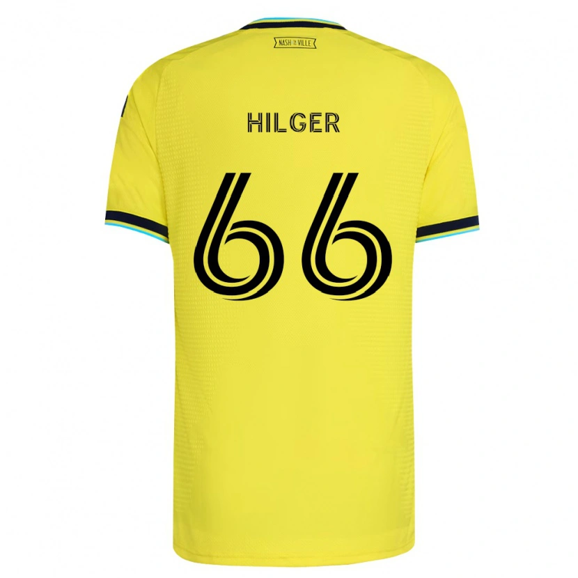 Danxen Dětské Brooks Hilger #66 Jasně Žlutá Tmavě Modrá Domů Hráčské Dresy 2026/27 Dres