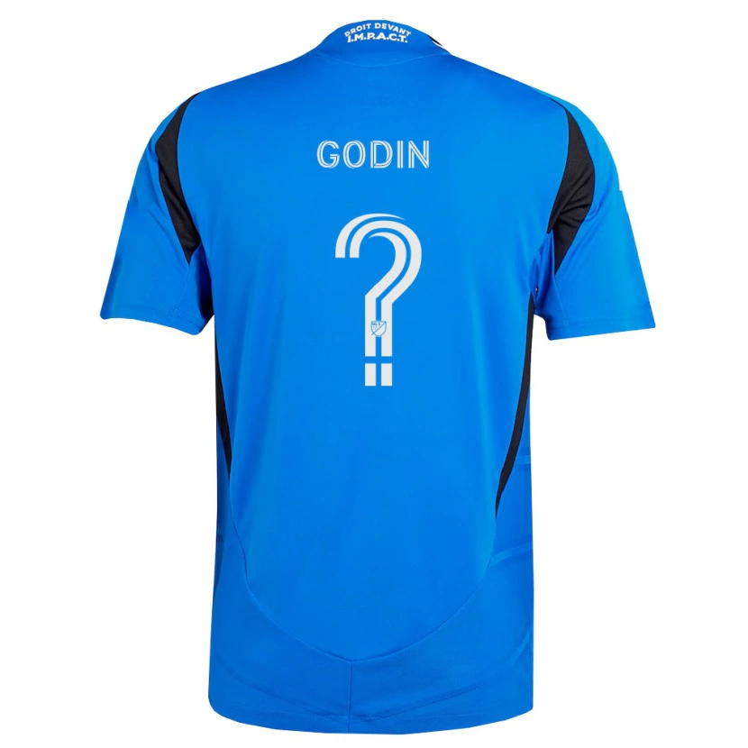Danxen Dětské Étienne Godin #0 Modrá Bílá Černá Domů Hráčské Dresy 2026/27 Dres