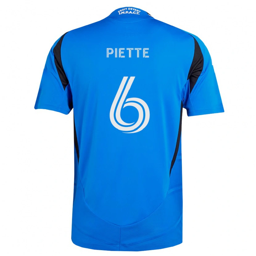 Danxen Dětské Samuel Piette #6 Modrá Bílá Černá Domů Hráčské Dresy 2026/27 Dres