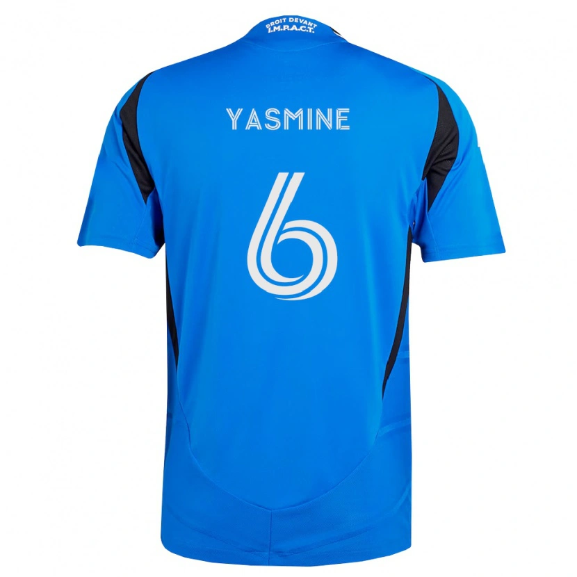 Danxen Dětské Décombe Yasmine #6 Modrá Bílá Černá Domů Hráčské Dresy 2026/27 Dres