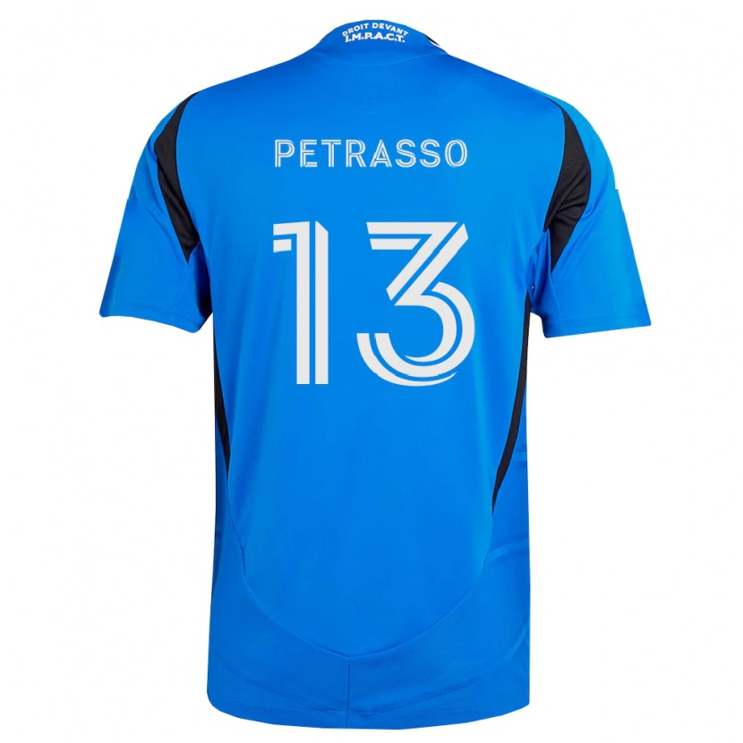 Danxen Dětské Luca Petrasso #13 Modrá Bílá Černá Domů Hráčské Dresy 2026/27 Dres