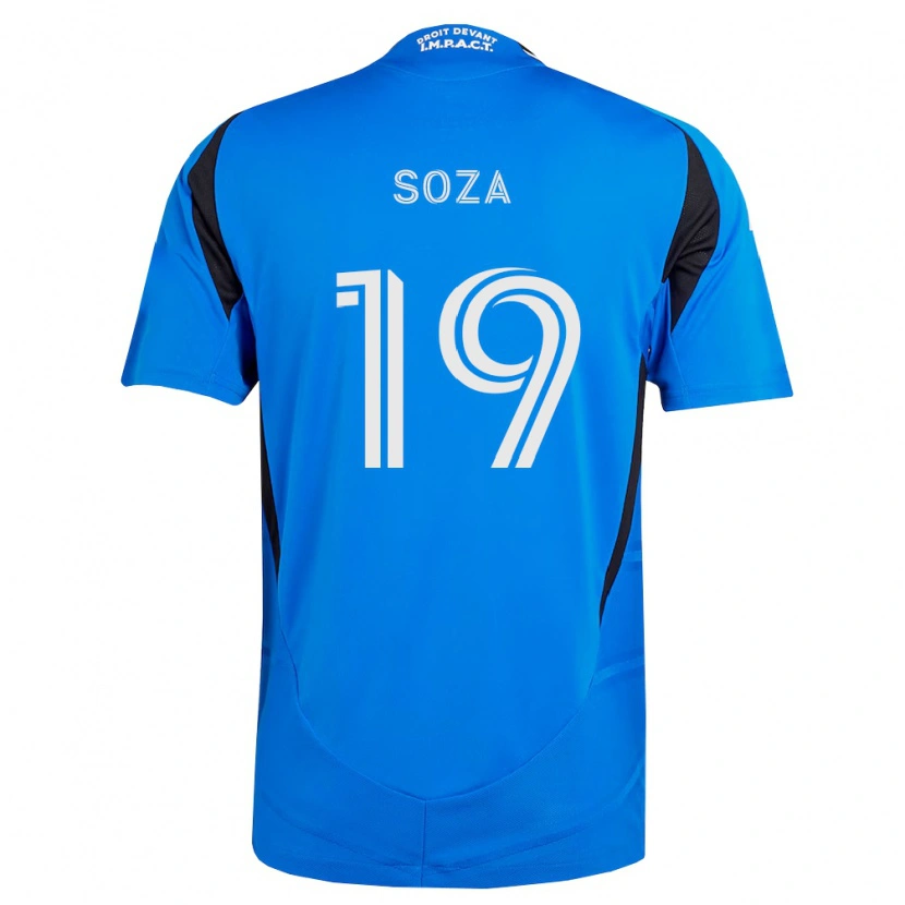 Danxen Dětské Joel Soza #19 Modrá Bílá Černá Domů Hráčské Dresy 2026/27 Dres
