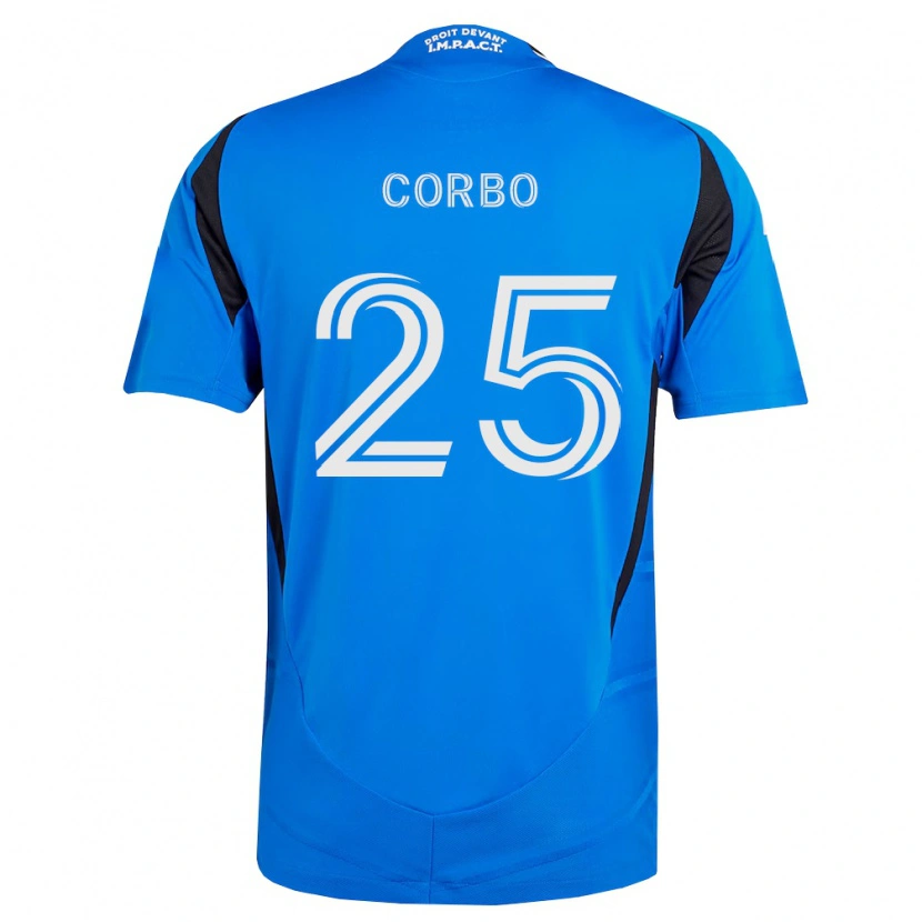 Danxen Dětské Gabriele Corbo #25 Modrá Bílá Černá Domů Hráčské Dresy 2026/27 Dres