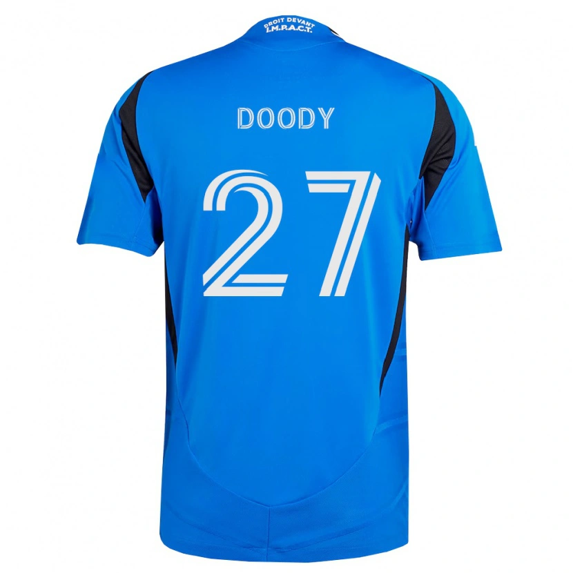 Danxen Dětské Grayson Doody #27 Modrá Bílá Černá Domů Hráčské Dresy 2026/27 Dres