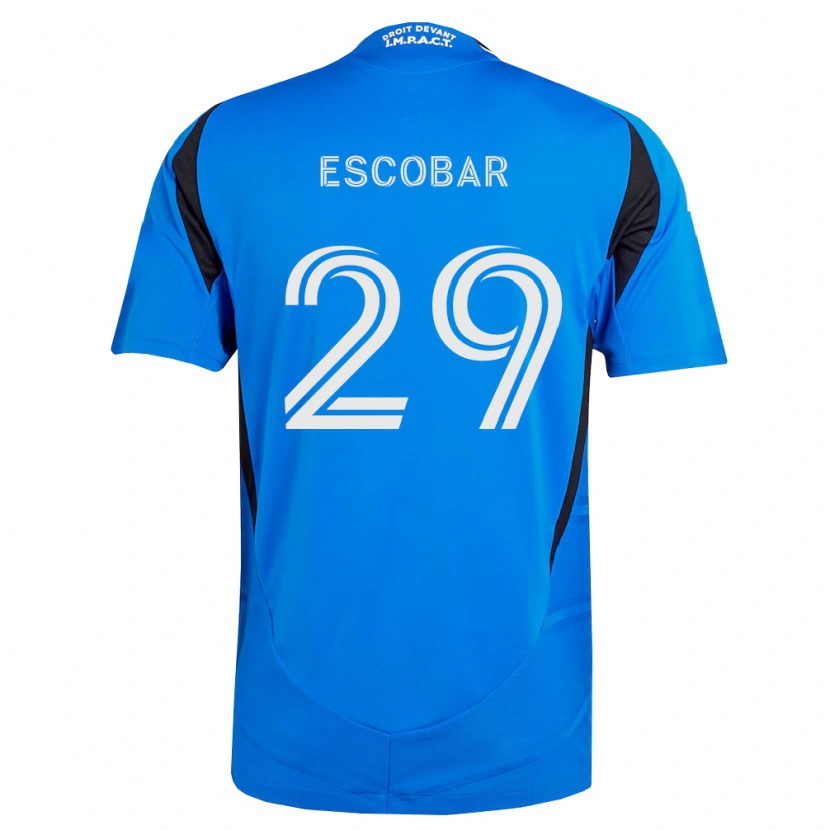 Danxen Dětské Olger Escobar #29 Modrá Bílá Černá Domů Hráčské Dresy 2026/27 Dres