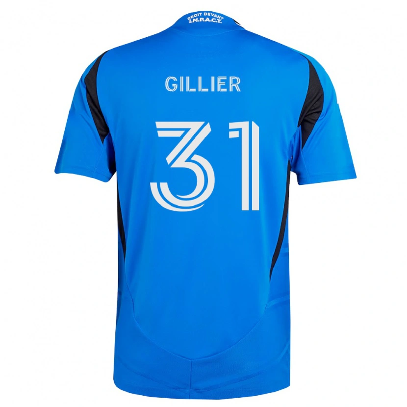 Danxen Dětské Thomas Gillier #31 Modrá Bílá Černá Domů Hráčské Dresy 2026/27 Dres