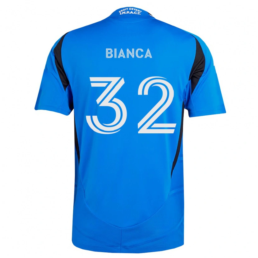 Danxen Dětské Hanisch Bianca #32 Modrá Bílá Černá Domů Hráčské Dresy 2026/27 Dres