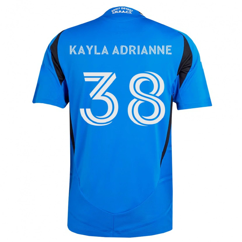 Danxen Dětské Kamdem Kayla Adrianne #38 Modrá Bílá Černá Domů Hráčské Dresy 2026/27 Dres