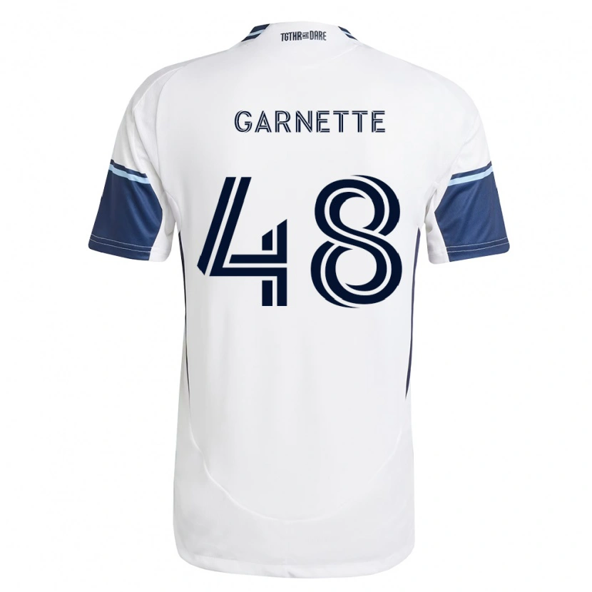 Danxen Dětské Micaah Garnette #48 Bílá Královsky Modrá Domů Hráčské Dresy 2026/27 Dres