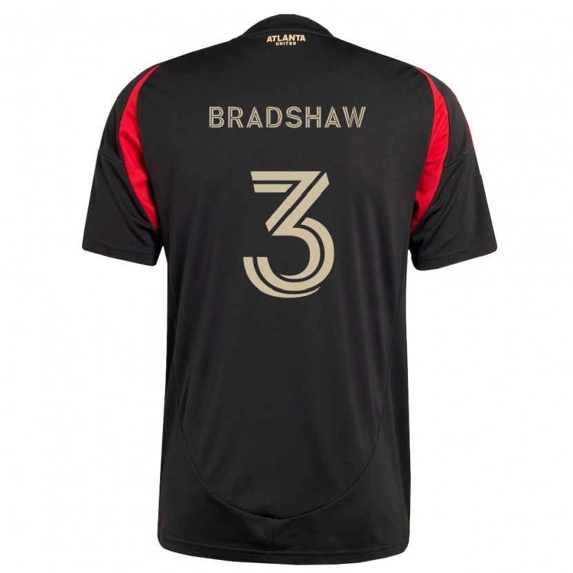 Danxen Dětské Jalani Bradshaw #3 Černá Červená Domů Hráčské Dresy 2026/27 Dres