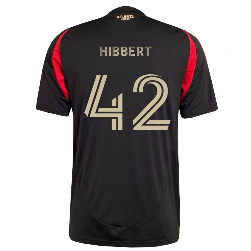 Danxen Dětské Jayden Hibbert #42 Černá Červená Domů Hráčské Dresy 2026/27 Dres