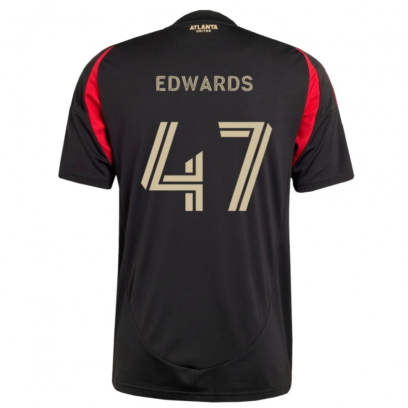 Danxen Dětské Matthew Edwards #47 Černá Červená Domů Hráčské Dresy 2026/27 Dres